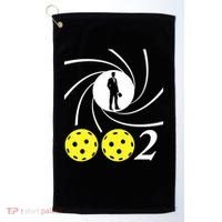 Pickleball 002 0 0 2 Spy Parody Funny Pickleball Golf Towel thumb 0