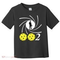 Pickleball 002 0 0 2 Spy Parody Funny Pickleball Toddler T-Shirt thumb 0