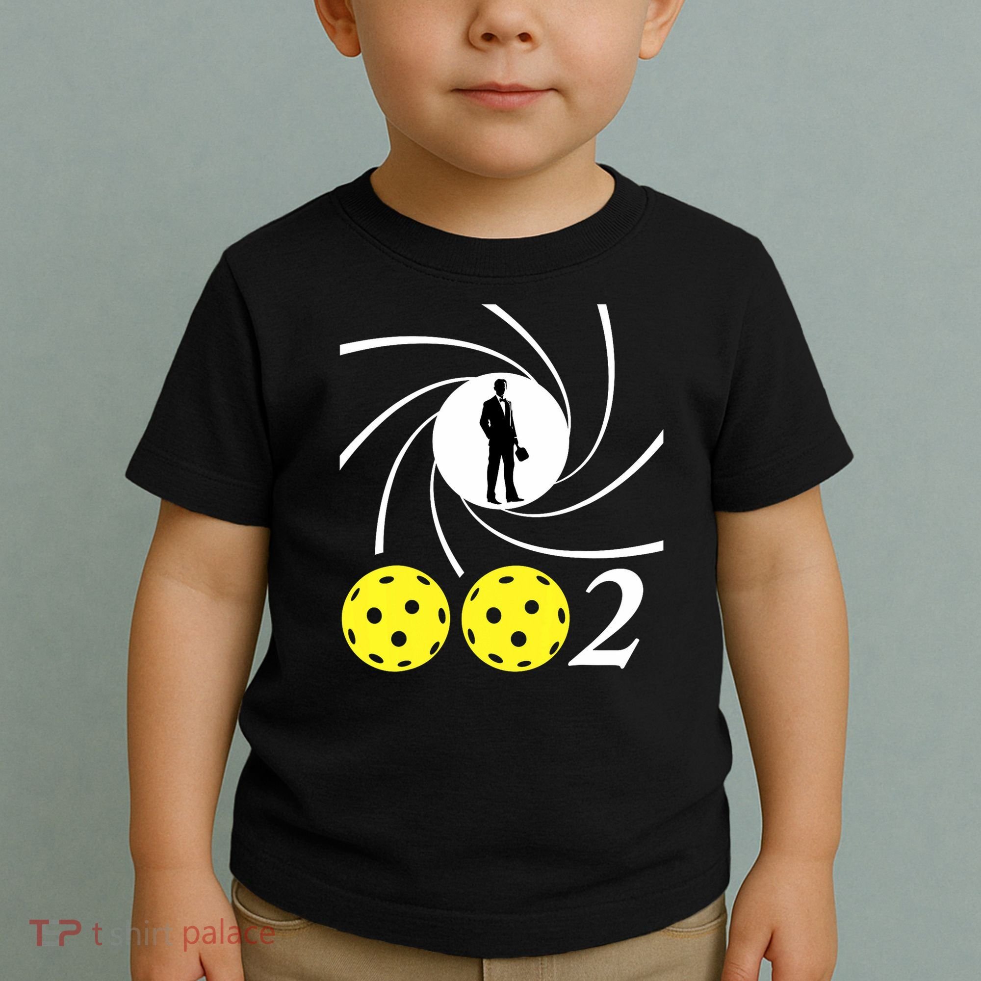 Pickleball 002 0 0 2 Spy Parody Funny Pickleball Toddler T-Shirt