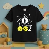 Pickleball 002 0 0 2 Spy Parody Funny Pickleball Toddler T-Shirt thumb 3