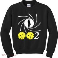 Pickleball 002 0 0 2 Spy Parody Funny Pickleball Kids Sweatshirt thumb 0