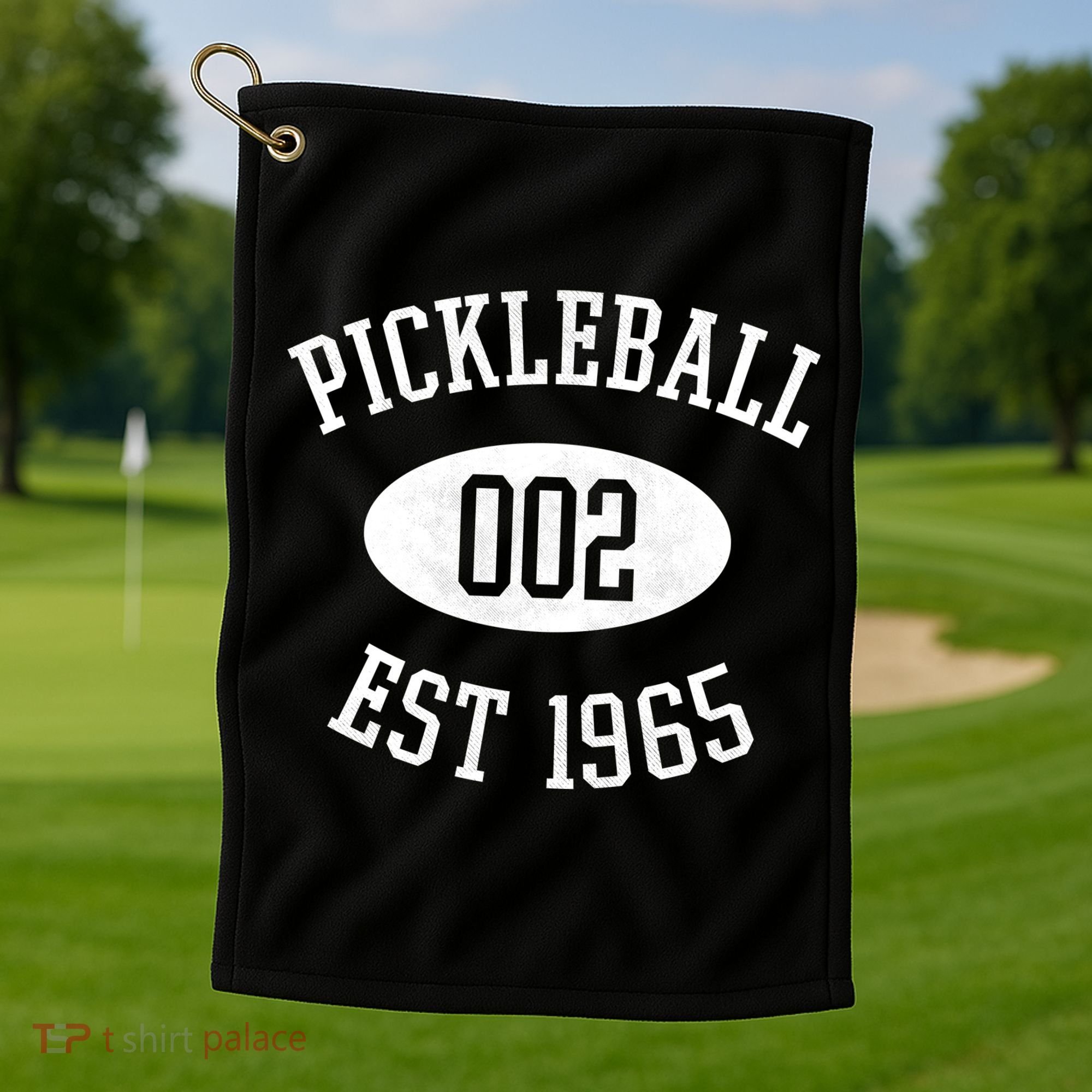 Pickleball 002 Est 1965 Golf Towel