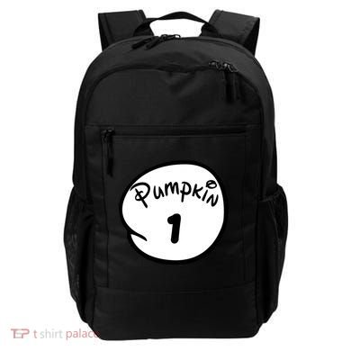 Pumpkin 1 2 3 4 5 Custom Personalize Halloween Backpack
