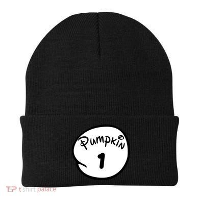 Pumpkin 1 2 3 4 5 Custom Personalize Halloween Beanie