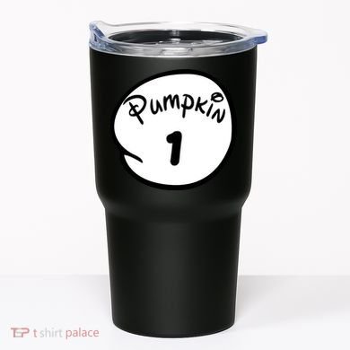 Pumpkin 1 2 3 4 5 Custom Personalize Halloween Tumbler
