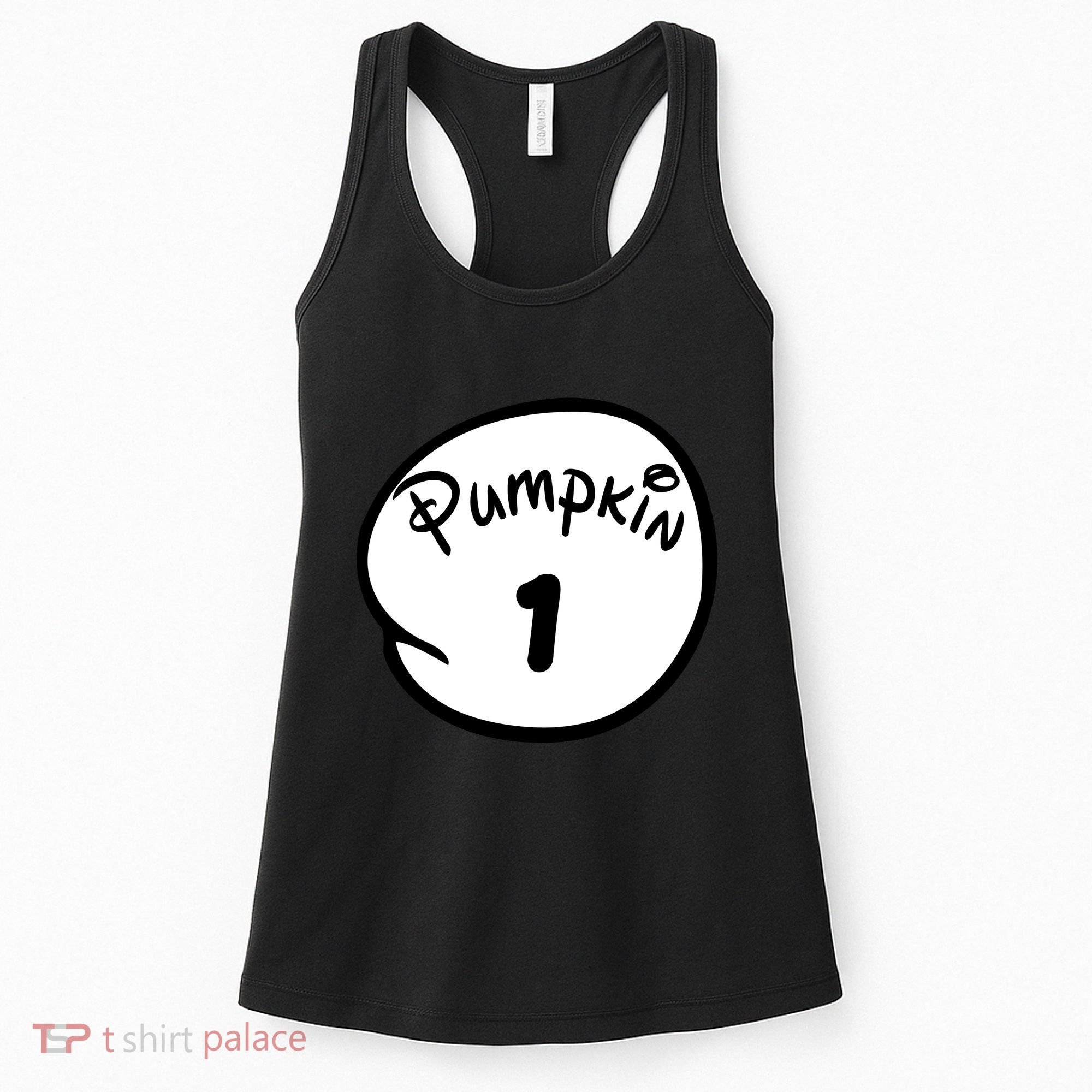 Pumpkin 1 2 3 4 5 Custom Personalize Halloween Women's Tank Top