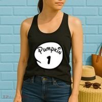 Pumpkin 1 2 3 4 5 Custom Personalize Halloween Women's Tank Top thumb 2
