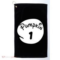 Pumpkin 1 2 3 4 5 Custom Personalize Halloween Golf Towel thumb 0