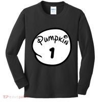 Pumpkin 1 2 3 4 5 Custom Personalize Halloween Kids Long Sleeve Shirt thumb 0