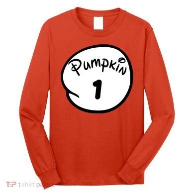 Pumpkin 1 2 3 4 5 Custom Personalize Halloween Long Sleeve Shirt