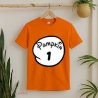 Pumpkin 1 2 3 4 5 Custom Personalize Halloween T-Shirt thumb 2