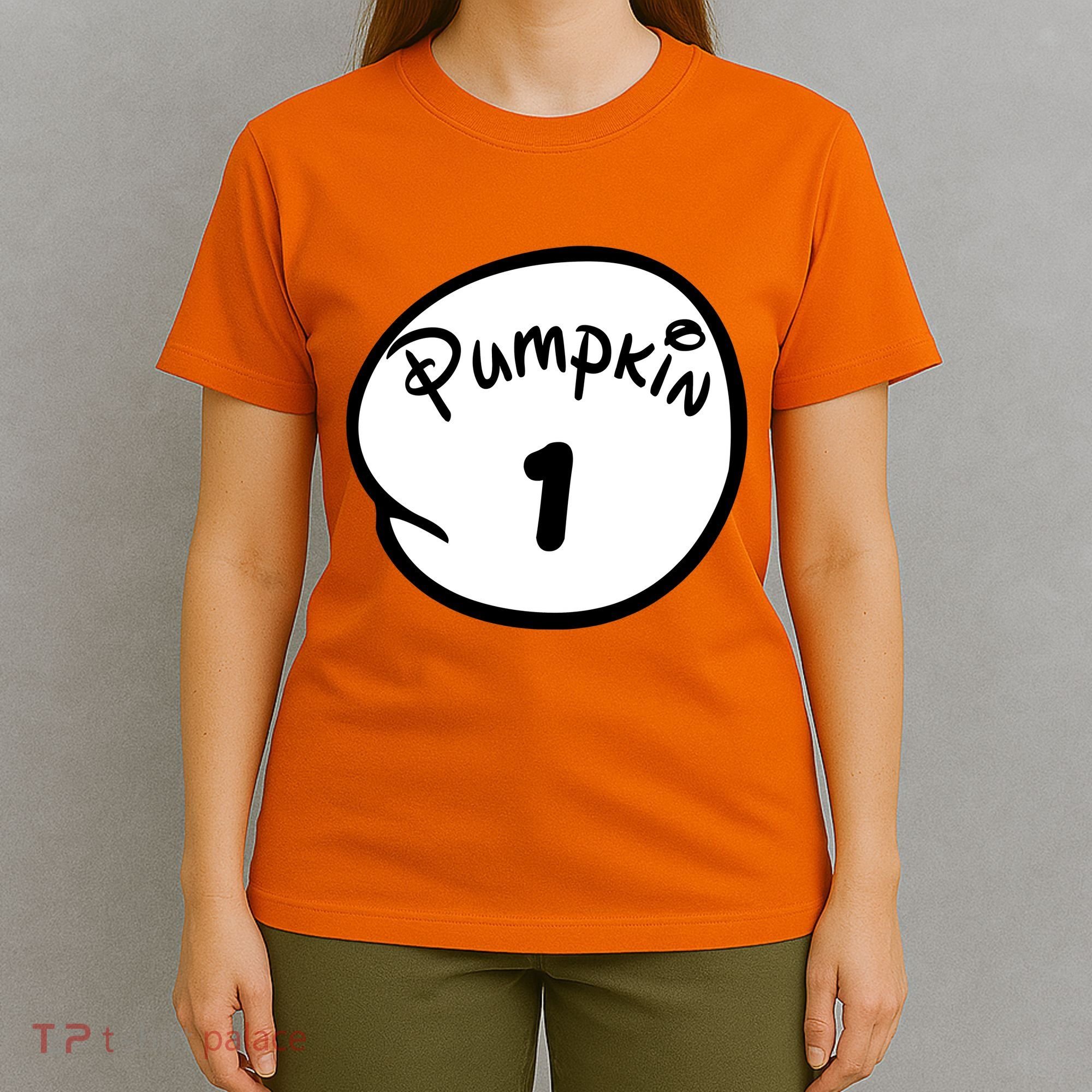 Pumpkin 1 2 3 4 5 Custom Personalize Halloween T-Shirt