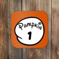 Pumpkin 1 2 3 4 5 Custom Personalize Halloween Coaster thumb 0