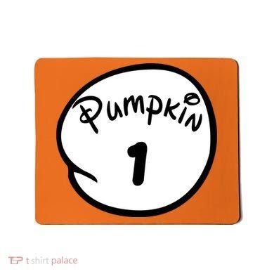 Pumpkin 1 2 3 4 5 Custom Personalize Halloween Mousepad