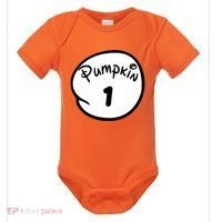 Pumpkin 1 2 3 4 5 Custom Personalize Halloween Baby Bodysuit thumb 0