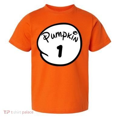 Pumpkin 1 2 3 4 5 Custom Personalize Halloween Toddler T-Shirt