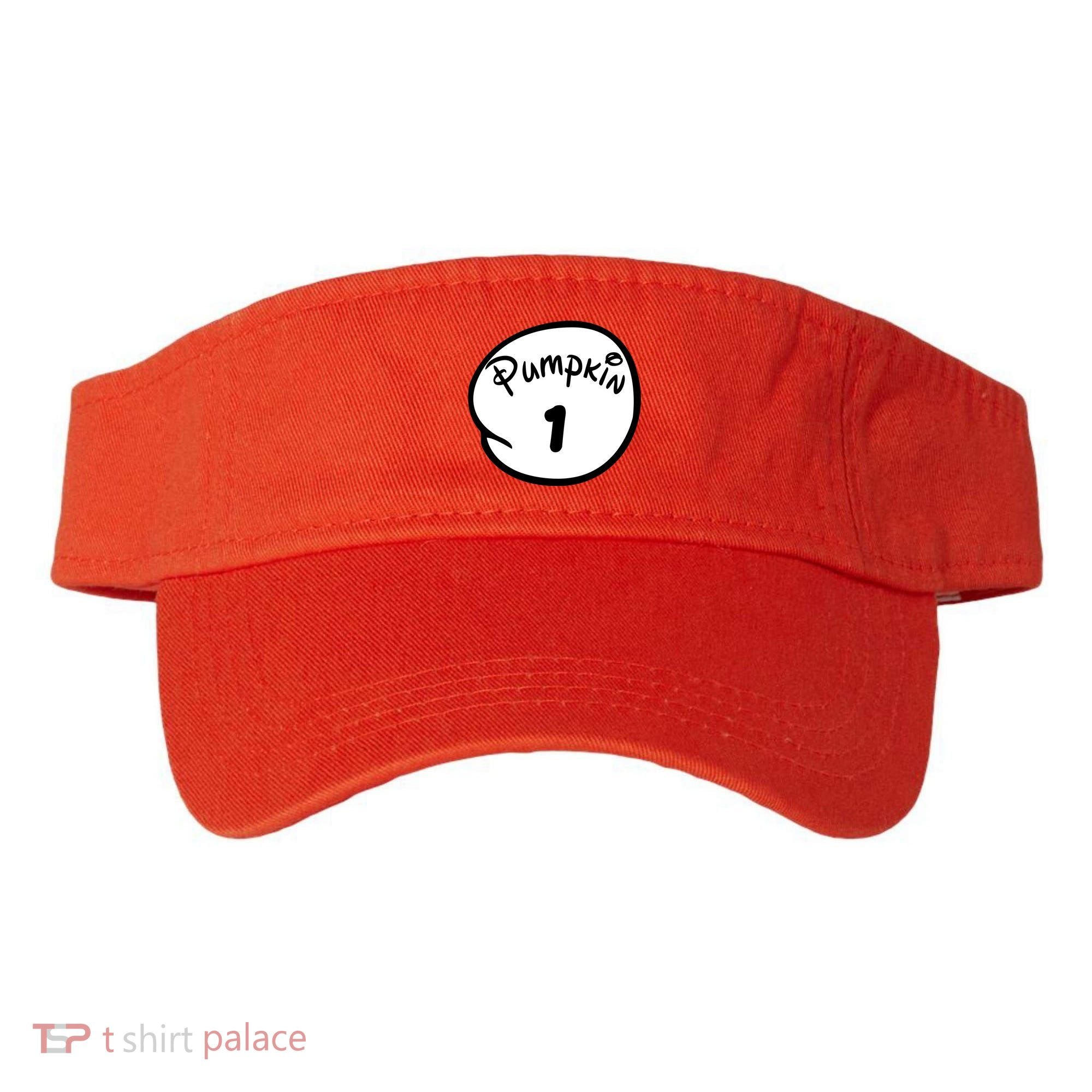 Pumpkin 1 2 3 4 5 Custom Personalize Halloween Visor