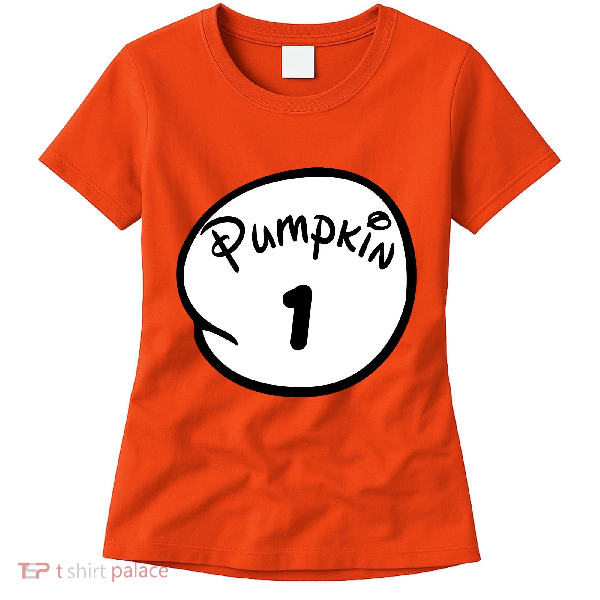 Pumpkin 1 2 3 4 5 Custom Personalize Halloween Women's T-Shirt
