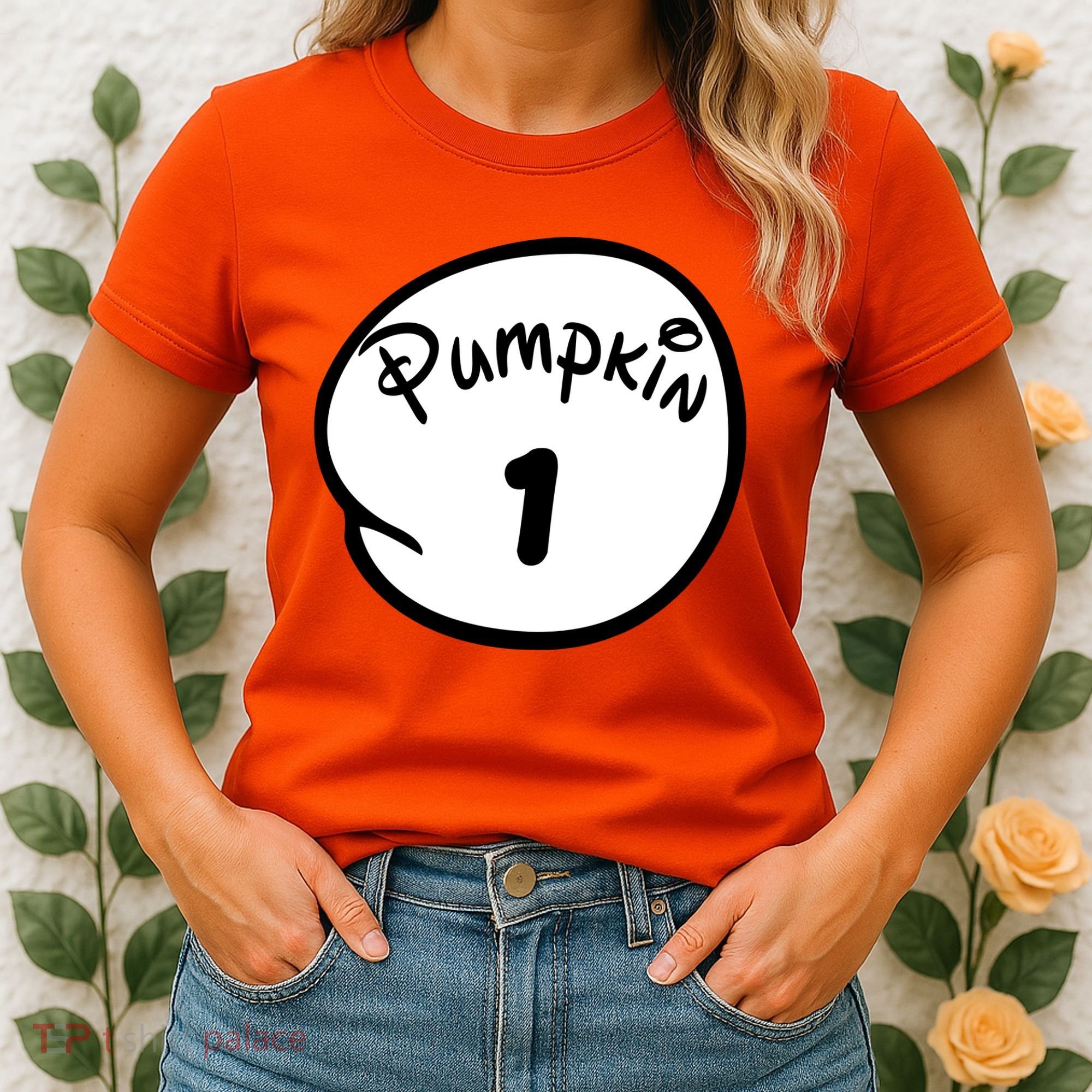 Pumpkin 1 2 3 4 5 Custom Personalize Halloween Women's T-Shirt