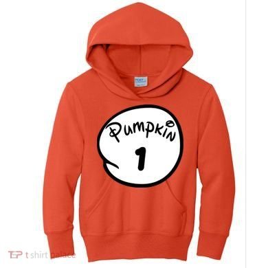 Pumpkin 1 2 3 4 5 Custom Personalize Halloween Kids Hoodie
