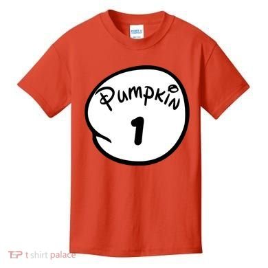 Pumpkin 1 2 3 4 5 Custom Personalize Halloween Kids T-Shirt