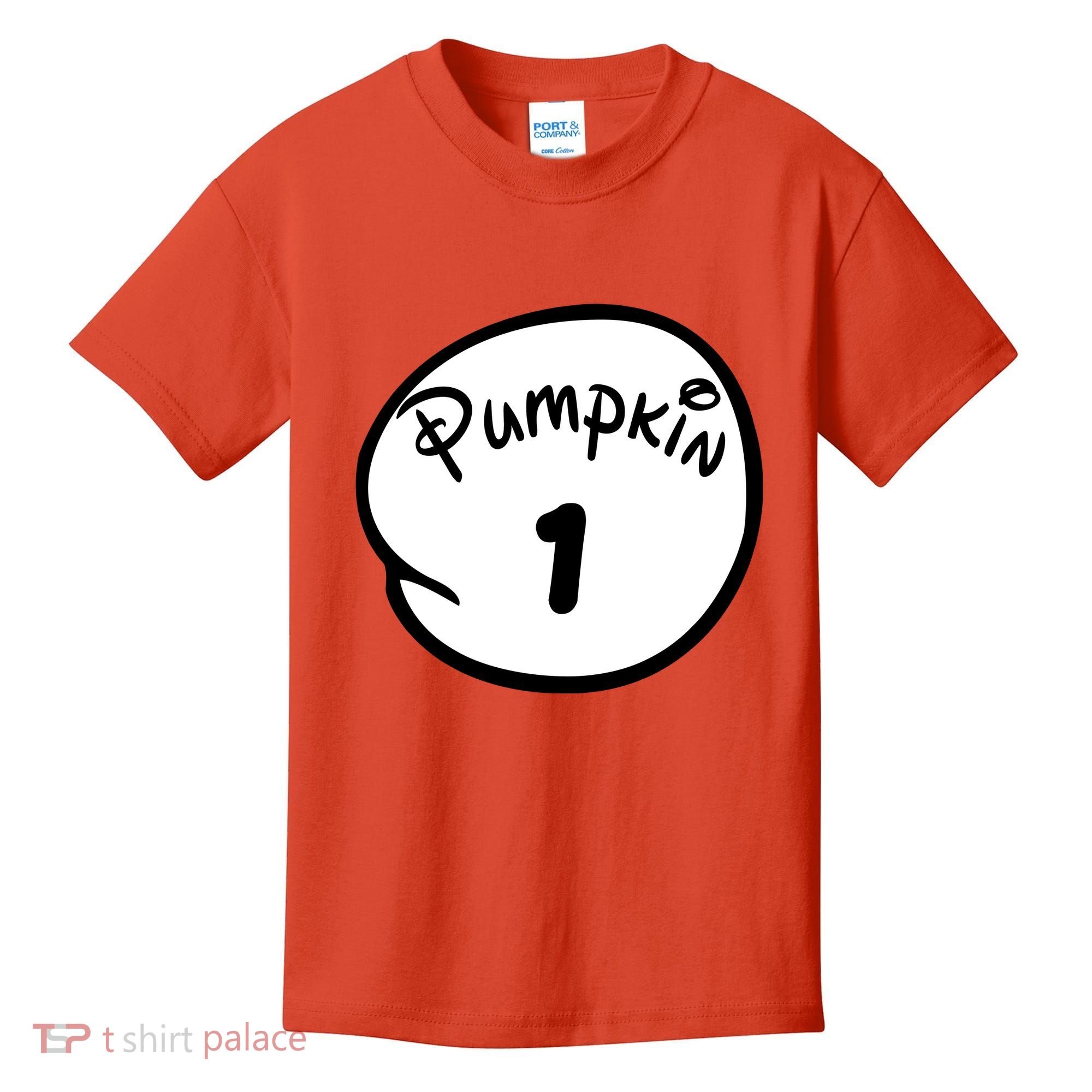 Pumpkin 1 2 3 4 5 Custom Personalize Halloween Kids T-Shirt