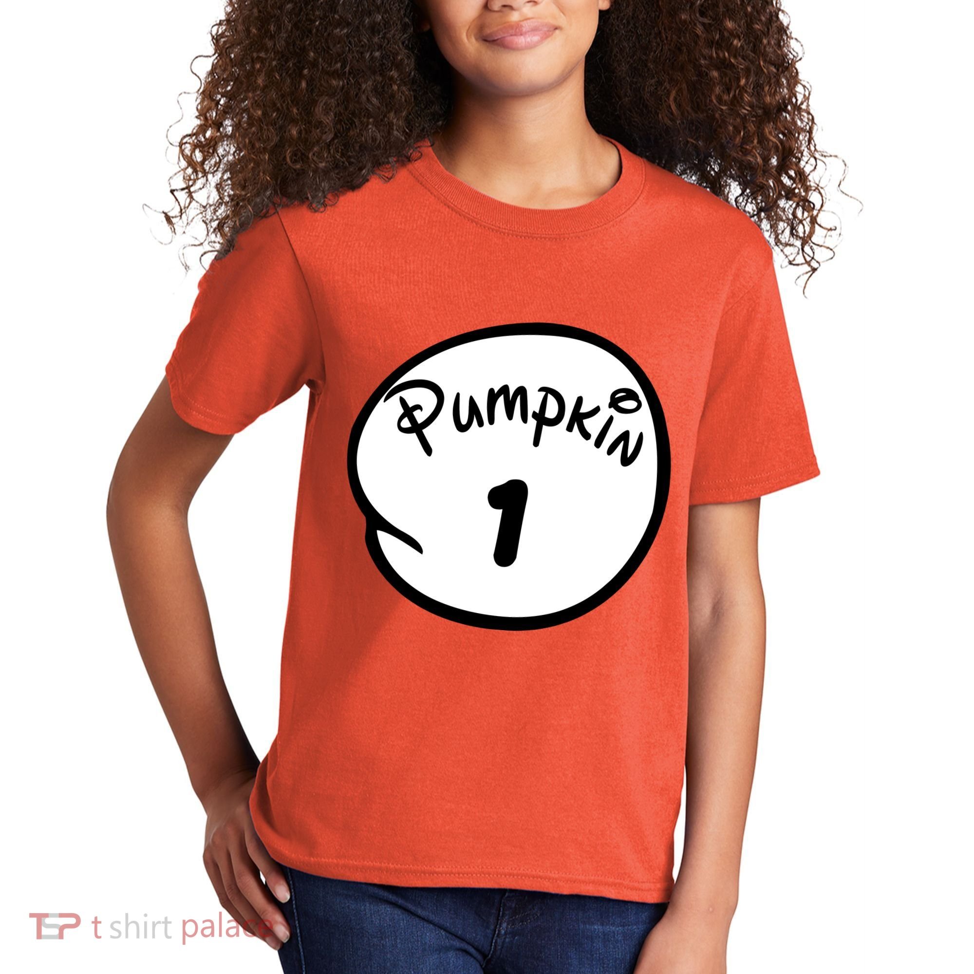 Pumpkin 1 2 3 4 5 Custom Personalize Halloween Kids T-Shirt