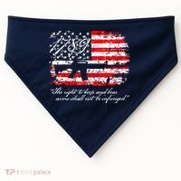 Patriotic 1789 American Flag 2nd Amendment Gun Rights AR15 USA-Made Doggie Bandana thumb 0