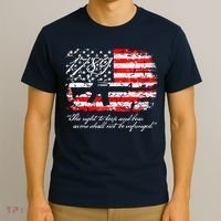 Patriotic 1789 American Flag 2nd Amendment Gun Rights AR15 T-Shirt thumb 3