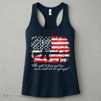 Patriotic 1789 American Flag 2nd Amendment Gun Rights AR15 Women's Tank Top thumb 3