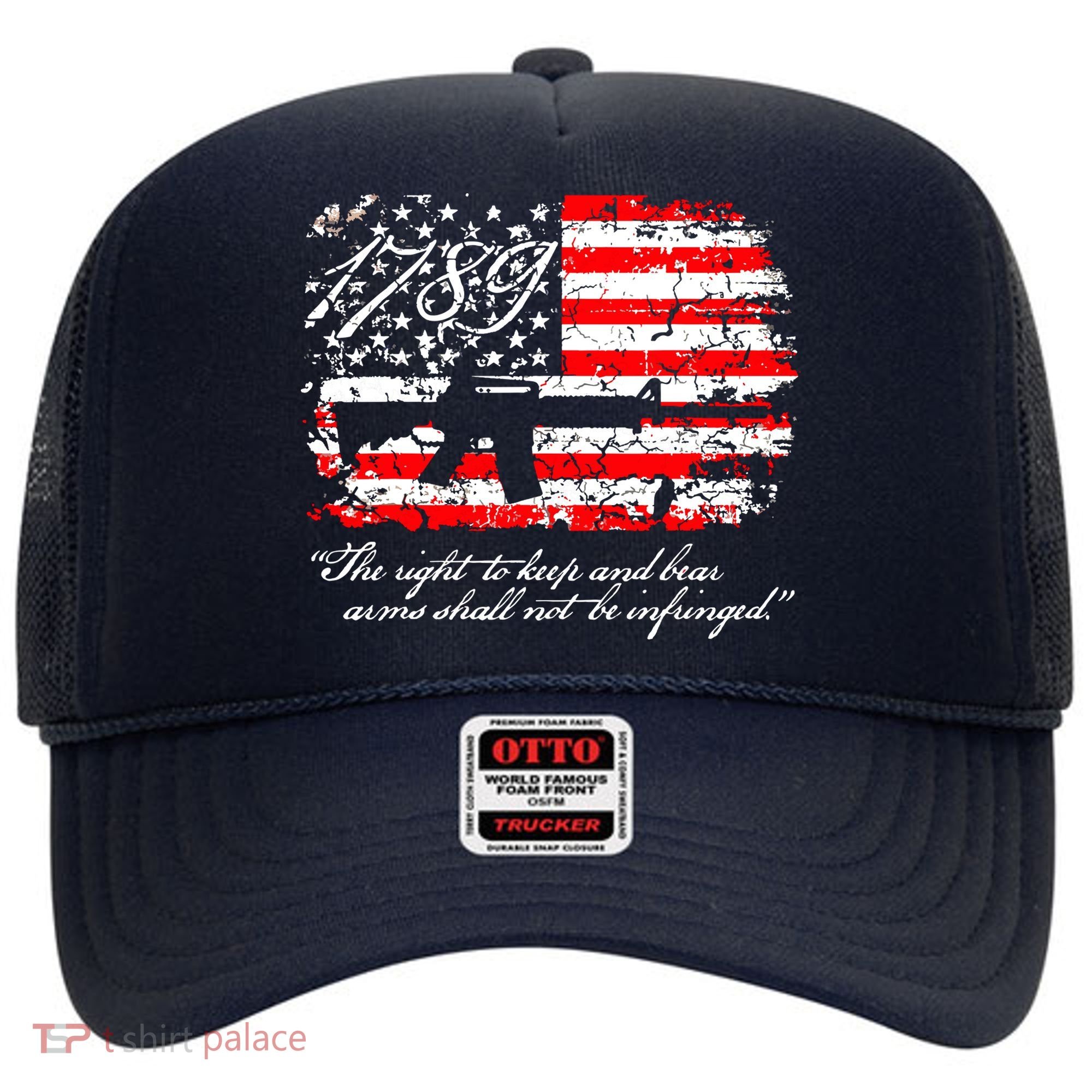 Patriotic 1789 American Flag 2nd Amendment Gun Rights AR15 Hat
