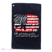 Patriotic 1789 American Flag 2nd Amendment Gun Rights AR15 Golf Towel thumb 0