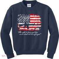 Patriotic 1789 American Flag 2nd Amendment Gun Rights AR15 Kids Sweatshirt thumb 0