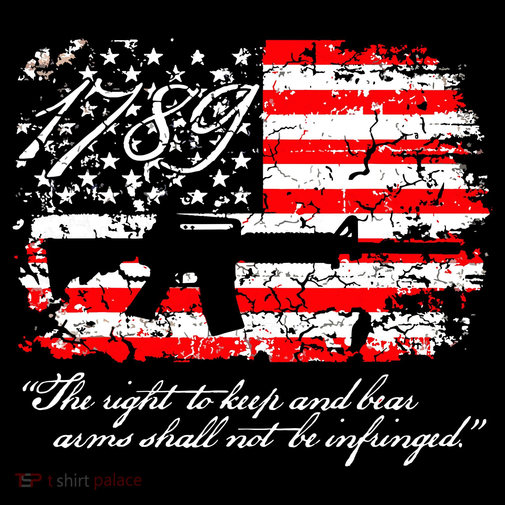 Patriotic 1789 American Flag 2nd Amendment Gun Rights AR15 Coffee Mug