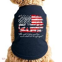 Patriotic 1789 American Flag 2nd Amendment Gun Rights AR15 Doggie Tank thumb 0
