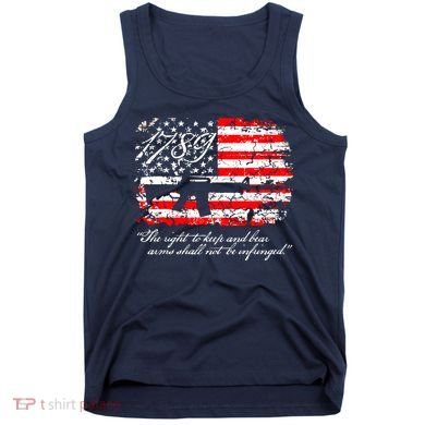 Patriotic 1789 American Flag 2nd Amendment Gun Rights AR15 Tank Top