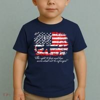 Patriotic 1789 American Flag 2nd Amendment Gun Rights AR15 Toddler T-Shirt thumb 2
