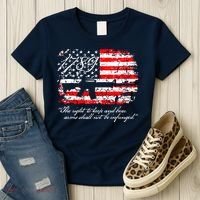 Patriotic 1789 American Flag 2nd Amendment Gun Rights AR15 Women's T-Shirt thumb 3