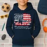 Patriotic 1789 American Flag 2nd Amendment Gun Rights AR15 Kids Hoodie thumb 2