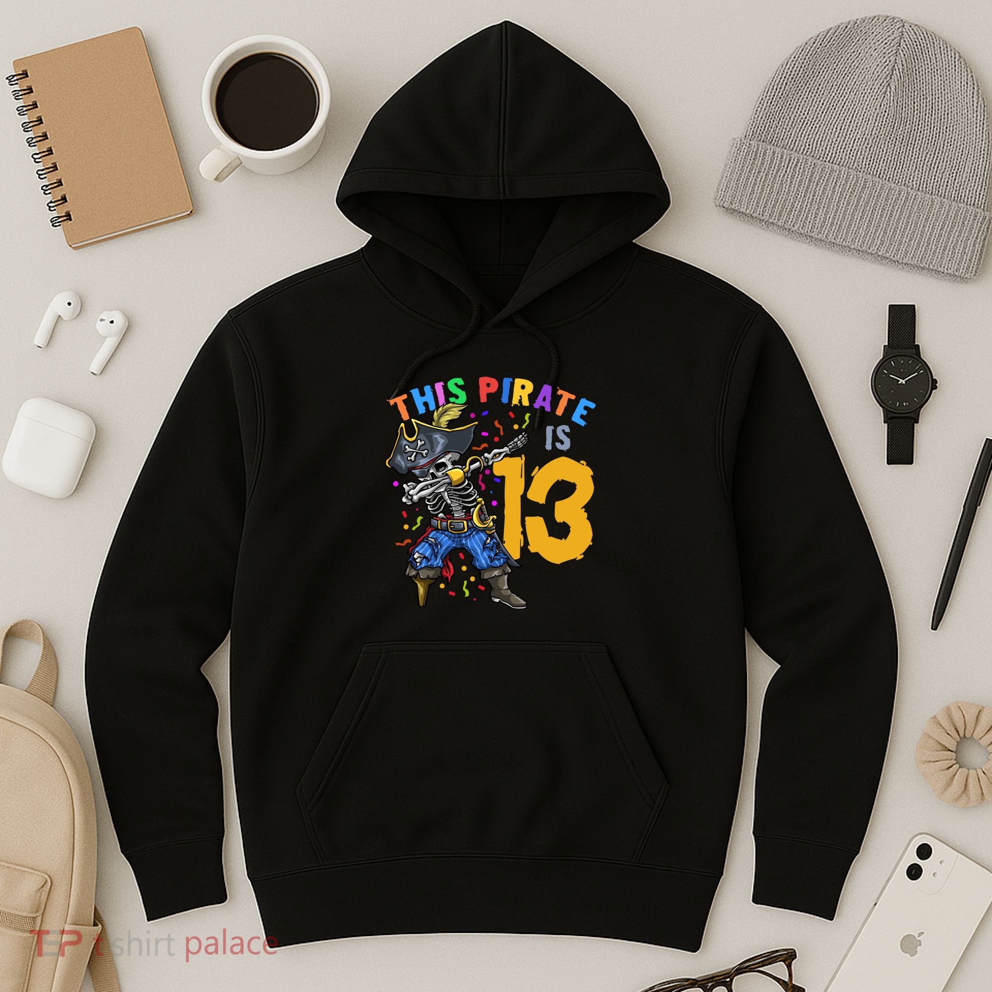 Pirate 13th Birthday Hoodie