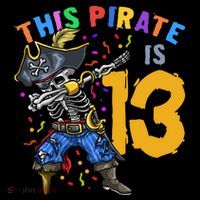 Pirate 13th Birthday Coaster thumb 2