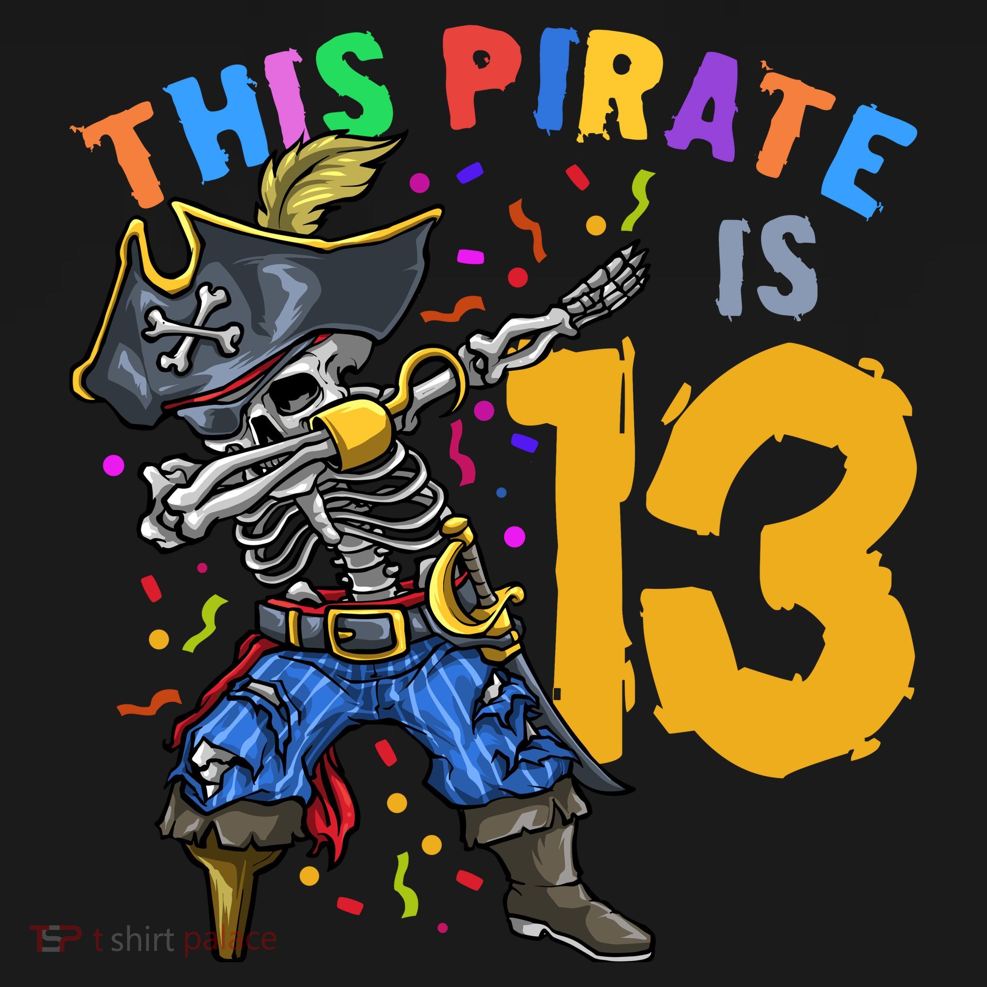 Pirate 13th Birthday Pajama Set