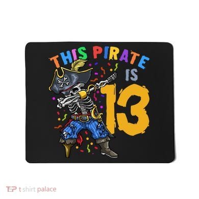 Pirate 13th Birthday Mousepad