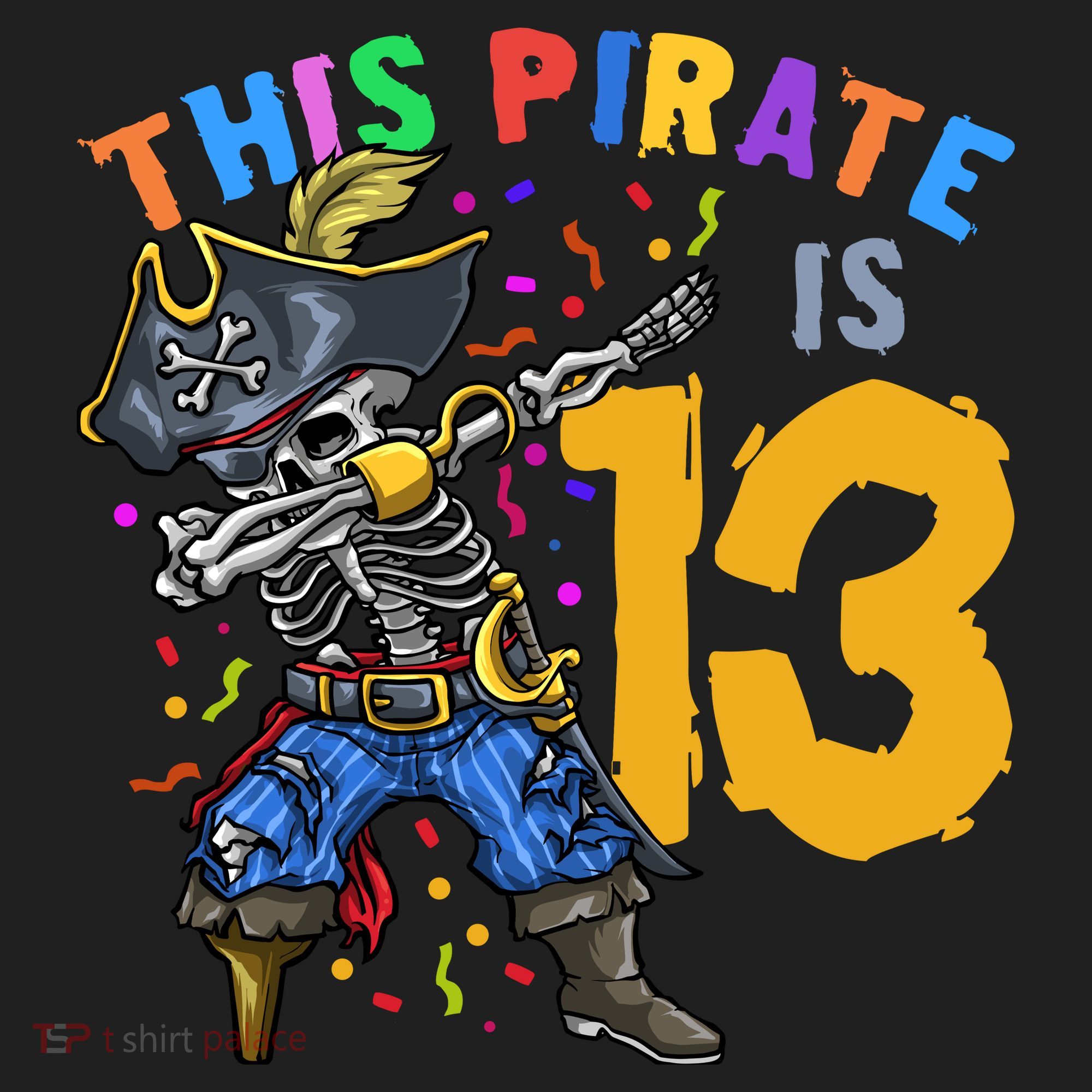 Pirate 13th Birthday Hat
