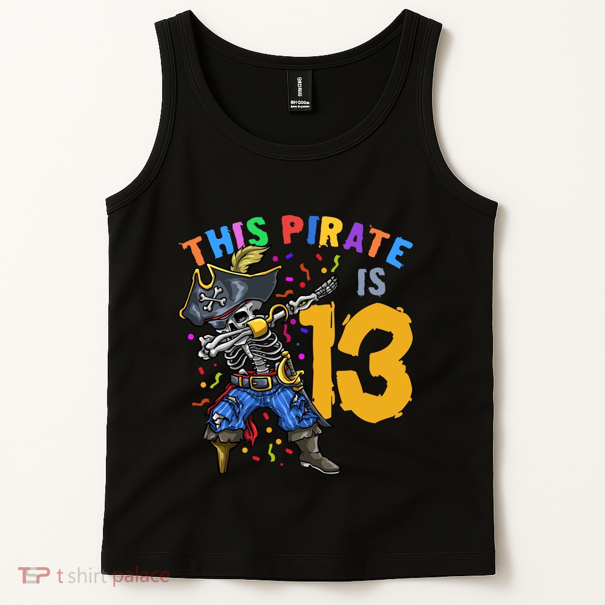 Pirate 13th Birthday Tank Top