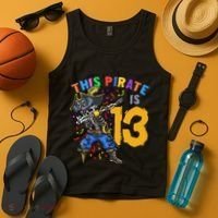 Pirate 13th Birthday Tank Top thumb 4