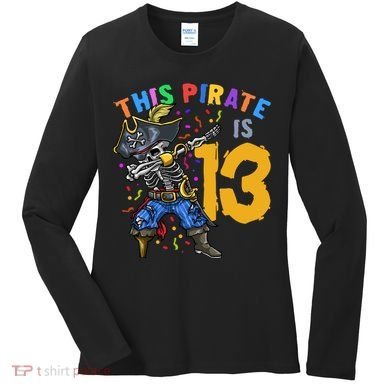 Pirate 13th Birthday Women's Long Sleeve Shirt