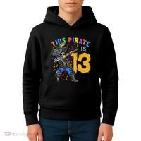 Pirate 13th Birthday Kids Hoodie thumb 4