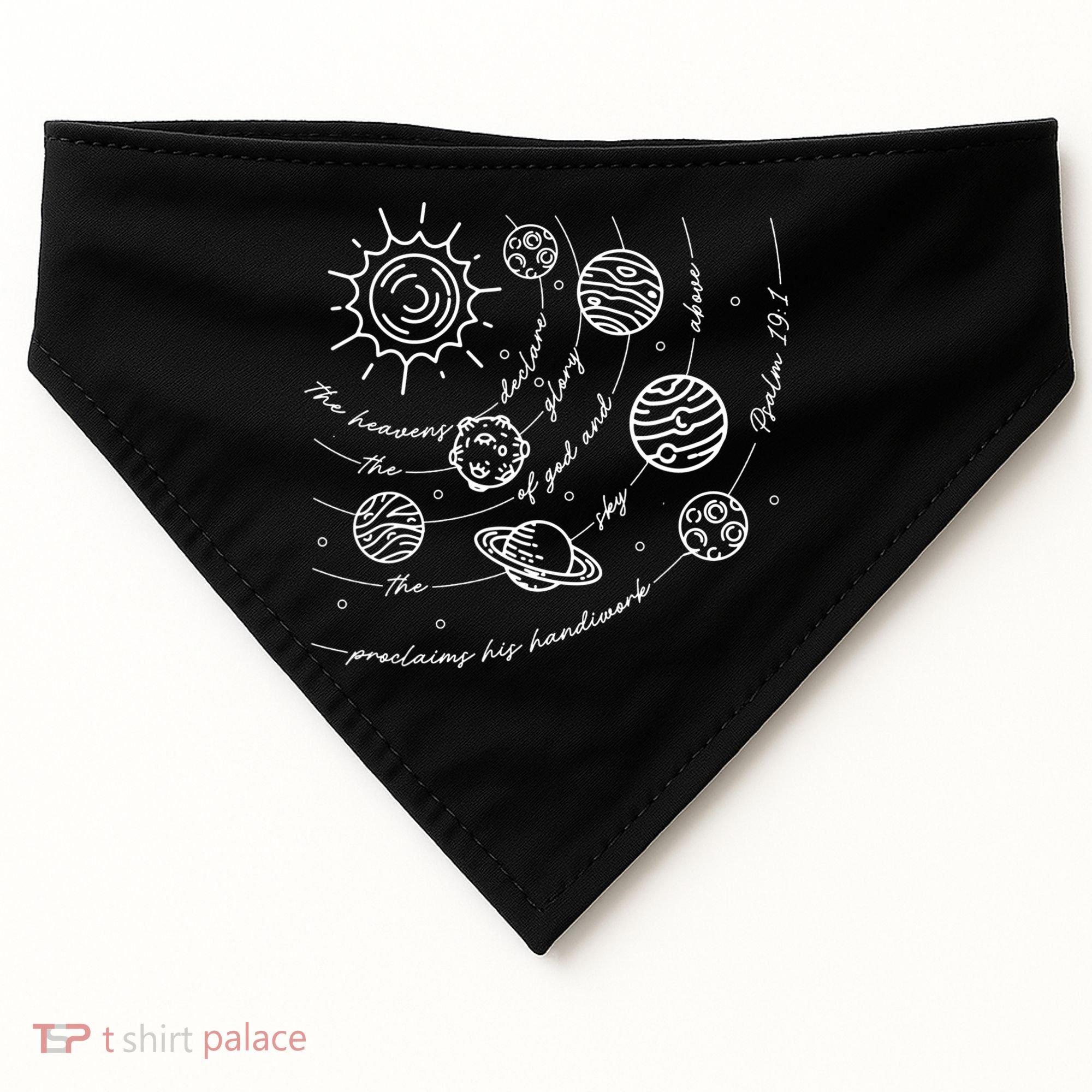 Psalm 191 Classical Conversations Cycle 2 Space, Christian USA-Made Doggie Bandana