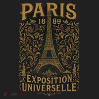 Paris 1889 Eiffel Tower World’s Fair Women's Sweatshirt thumb 2
